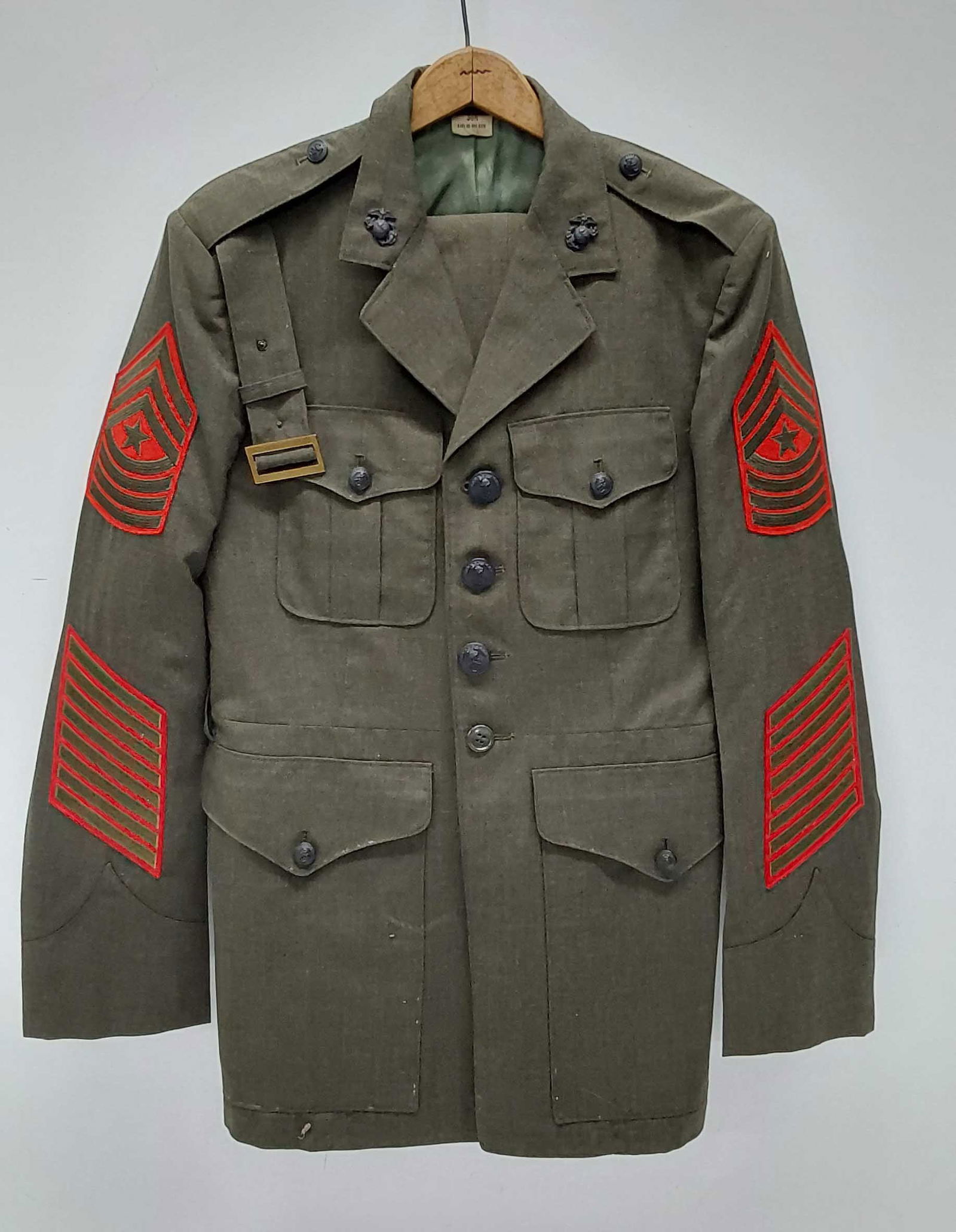 USMC wool 38R coat and pants (1 of 1)