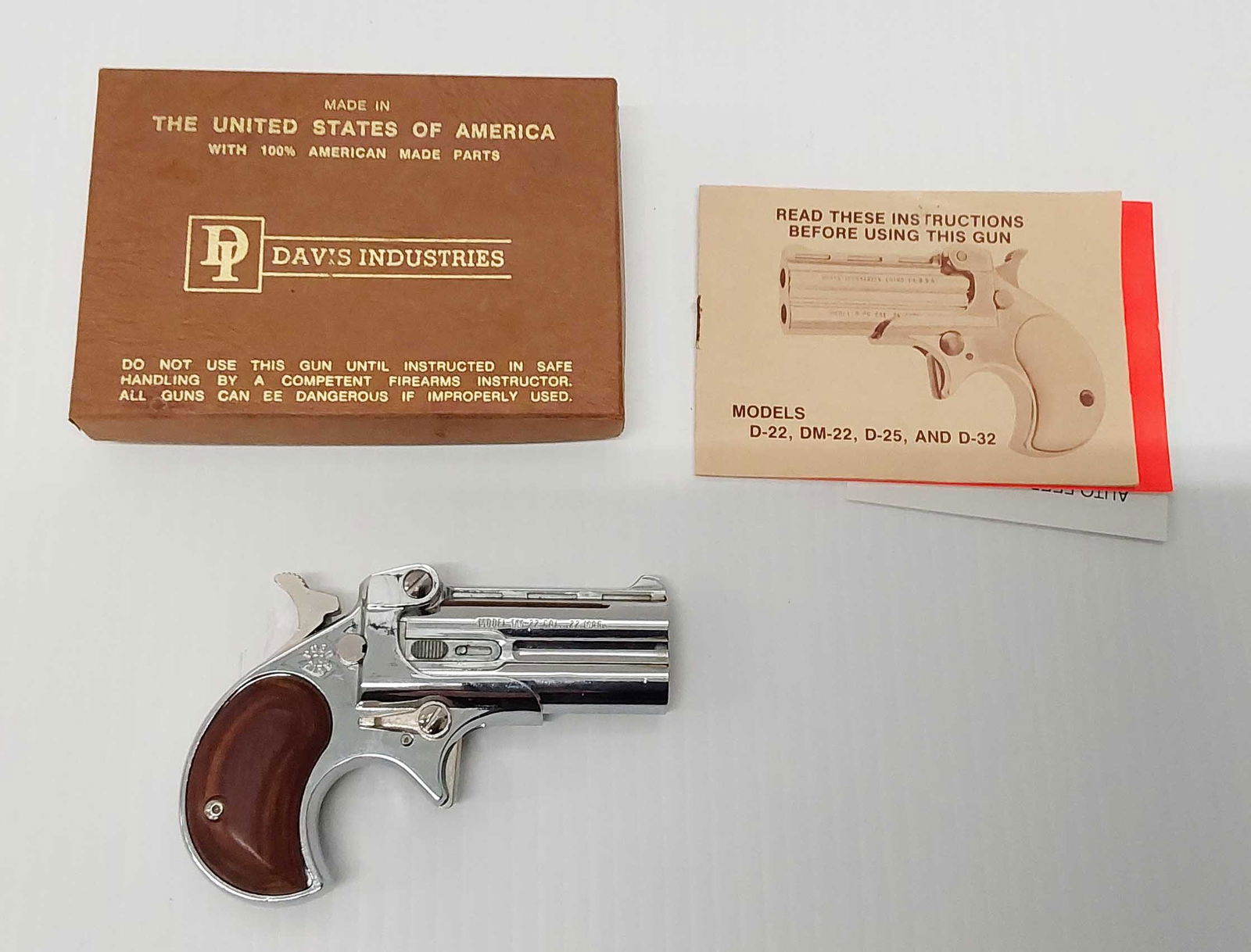 Davis Industries model DM-22 .22MAG: SN: 301782 WILL SHIP TO VALID FFL HOLDER ONLY.