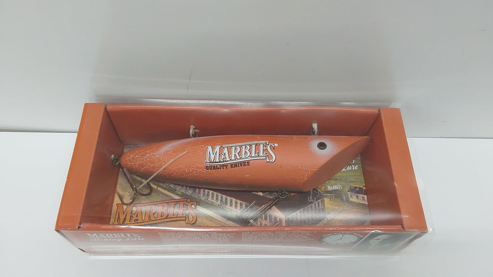 large Marbles wood fishing lure: large Marbles wood fishing lure