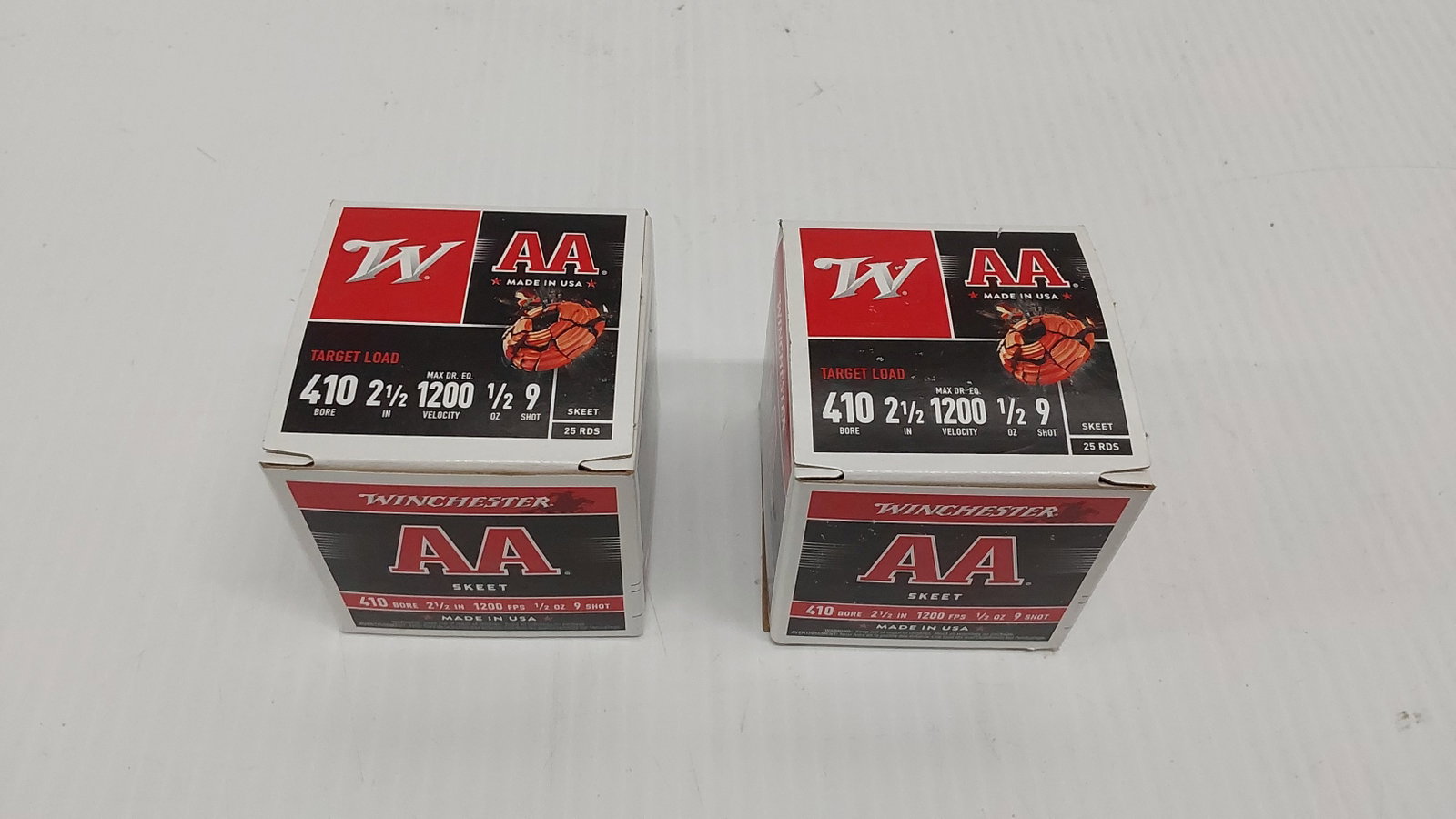 (2) full boxes of Winchester 410 shells: 2 1/2" 9-shot