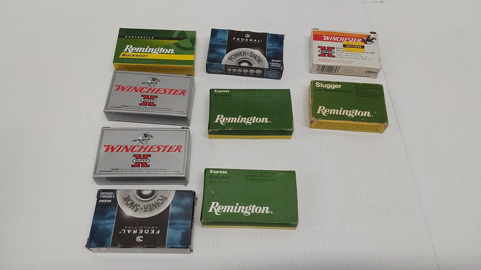 flat of rifled shotgun slugs: (7) full boxes of 12ga (2) full boxes of 16ga