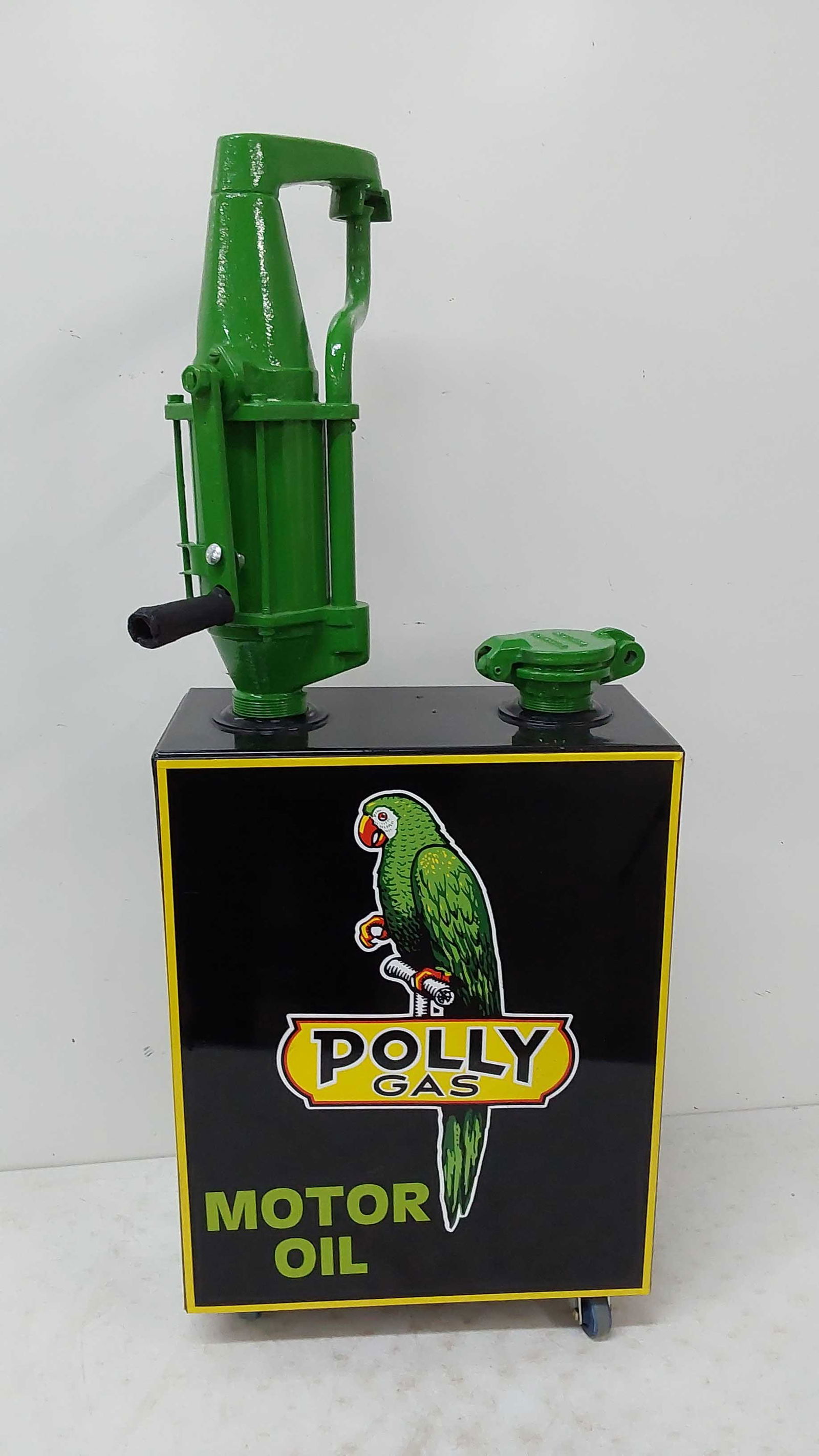 oil drum restored in Polly Gas (1 of 2)