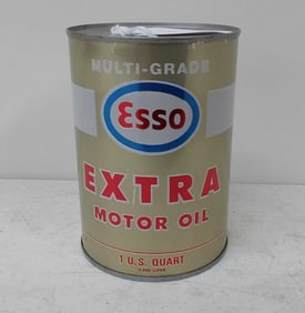Esso 1 QT can of Extra Motor Oil