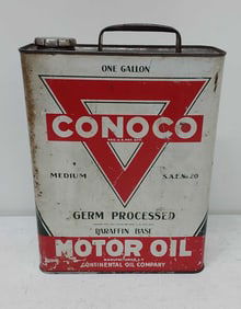 1 GAL Conoco Motor Oil flat can