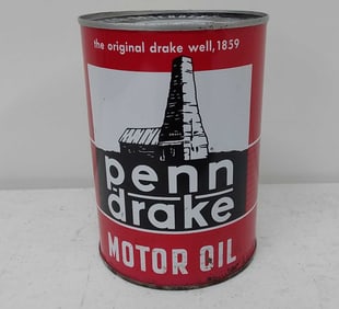 FULL 1 QT Penn Drake Motor Oil can