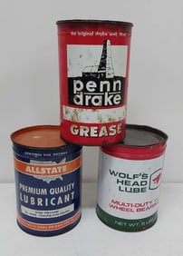(3) 5 LB grease cans