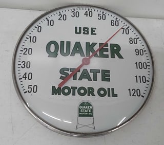 Quaker State Motor Oil thermometer