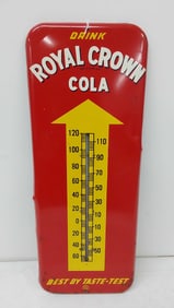 Royal Crown Soda tin thermometer
