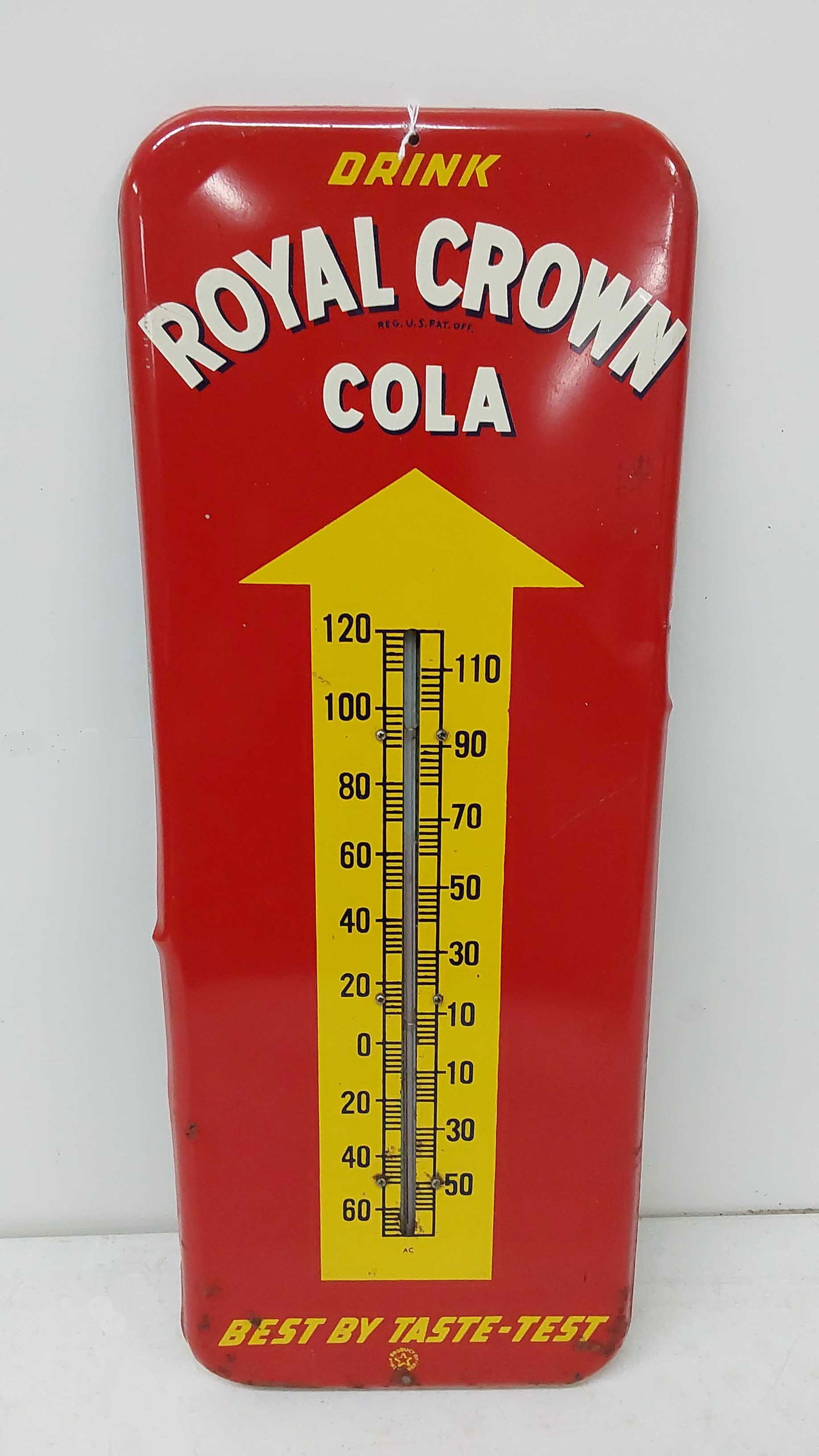 Royal Crown Soda tin thermometer (1 of 3)