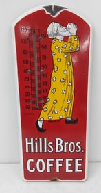 Hills Bros Coffee porcelain thermometer