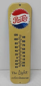 Pepsi-Cola tin thermometer
