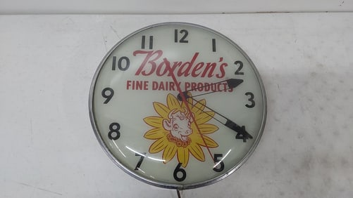 Borden's Fine Dairy Products clock