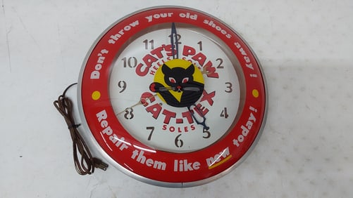 Cat's Paw Heels and Shoes light up clock