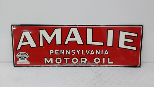 1947 Amalie Pennsylvania Motor Oil SSA sign