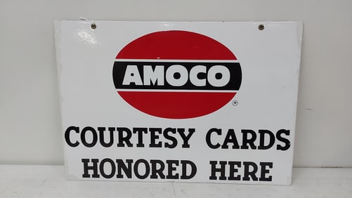 Amoco courtesy card DSP sign