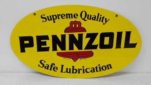 1986 Pennzoil Safe Lubrication DST sign