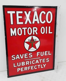 Texaco Motor Oil DSP flange sign