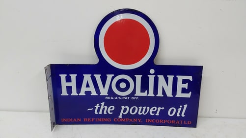 Havoline "The Power Oil" DSP flange sign