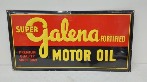 1951 Galena Motor Oil SST sign