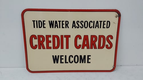 Tide Water Association Credit Cards DST sign