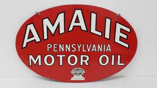 1947 Amalie Pennsylvania Motor Oil DST sign