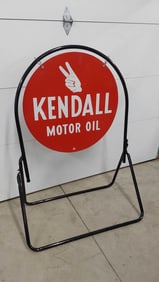 Kendall Motor Oil DST curb sign