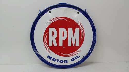 RPM Motor Oil DSP sign