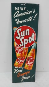 1947 Sun Spot Real Orange Juice SST sign