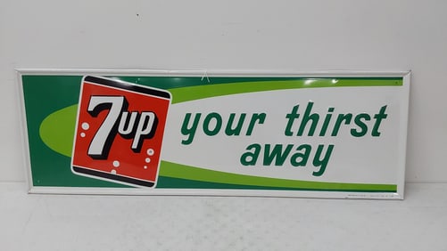 1963 7UP "Your Thirst Away" SST sign