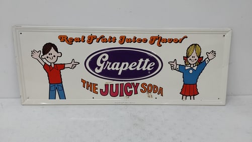 Grapette The Juicy Soda SST sign