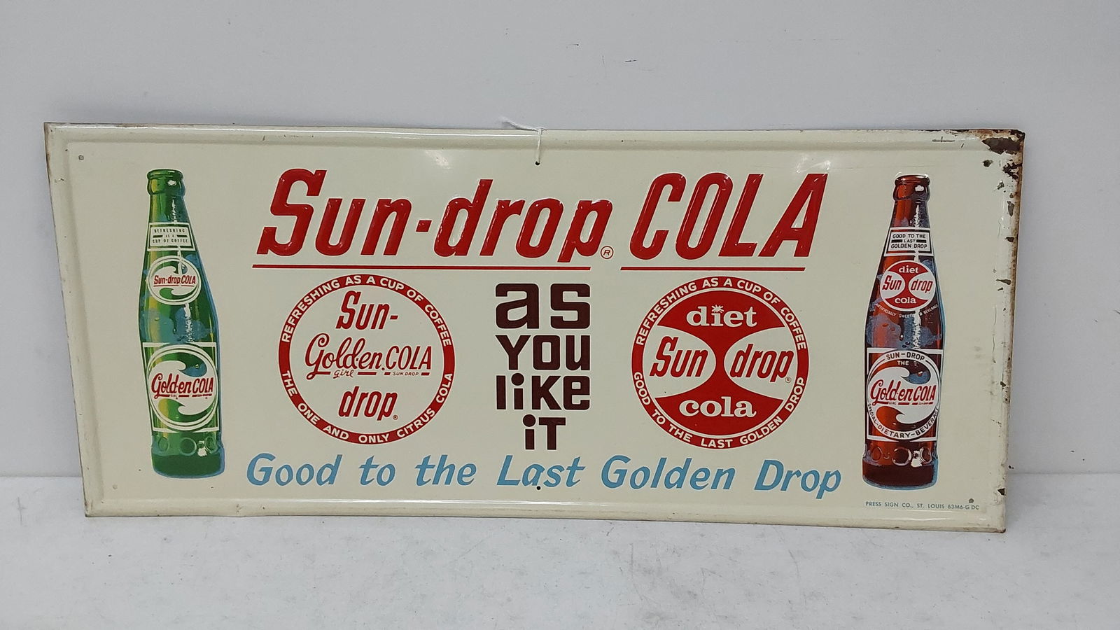 Sun-Drop Cola SST sign (1 of 3)