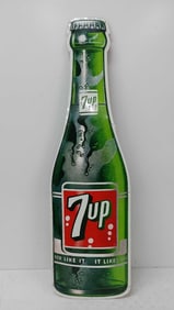 7UP die cut bottle SST sign