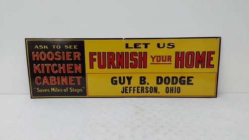 Hoosier Kitchen Cabinets SST advertising sign