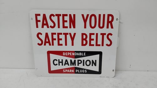 Champion Spark Plugs DST sign