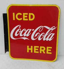 Iced Coca-Cola DSP flange sign
