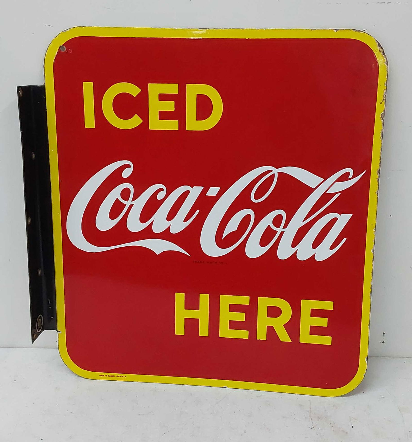 Iced Coca-Cola DSP flange sign (1 of 2)