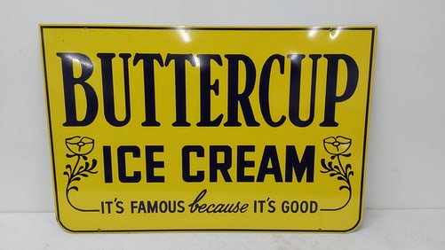 Buttercup Ice Cream DST sign