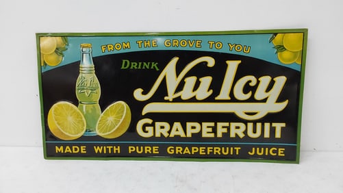 Drink Nu Icy Grapefruit SST sign