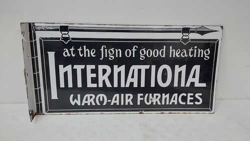 International Warm-Air Furnace DSP flange sign