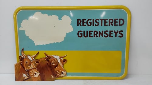 NOS Registered Guernseys SST sign