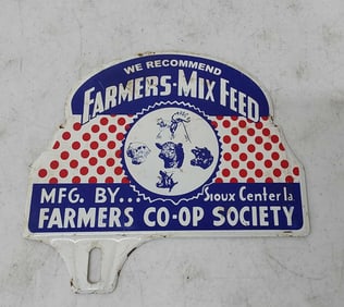 Farmer - Mix Feed license plate topper
