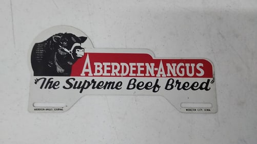 Aberdeen - Angus license plate topper