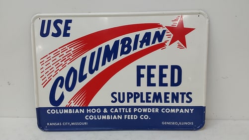 Use Columbian Feed Supplements SST sign