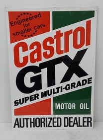 Castrol GTX DST curb sign