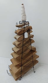 country store bag rack and string holder
