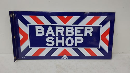 Barber Shop DSP flanged sign