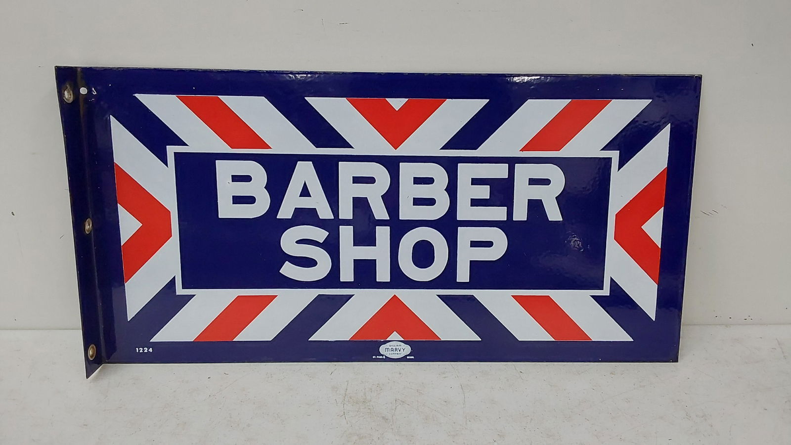 Barber Shop DSP flanged sign (1 of 2)