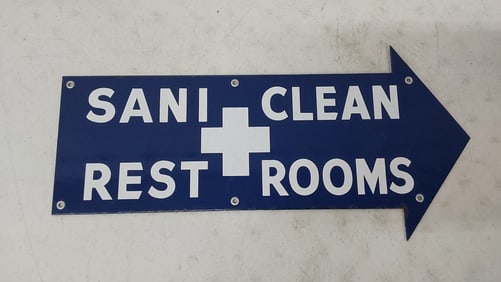Richfield Sani Clean Restrooms DSP sign