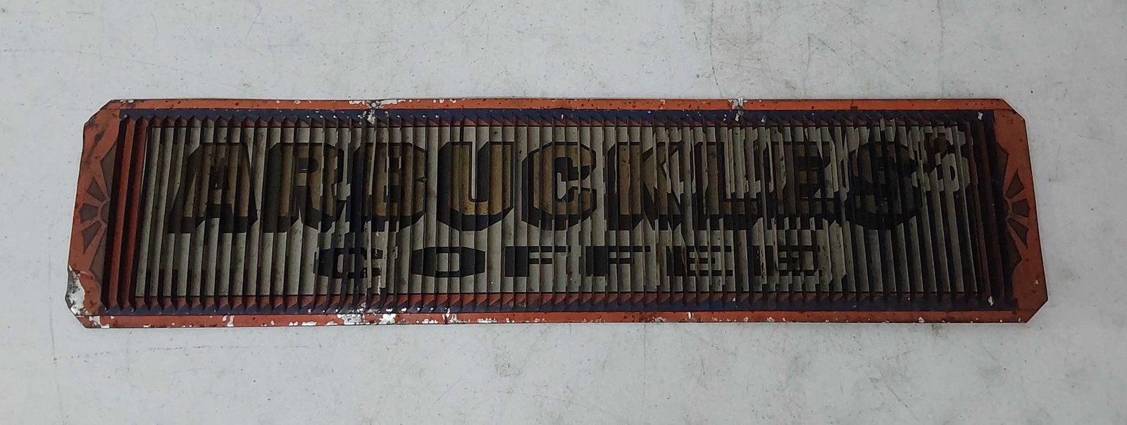 early 3-D unusual Arbuckles Coffee sign (1 of 4)