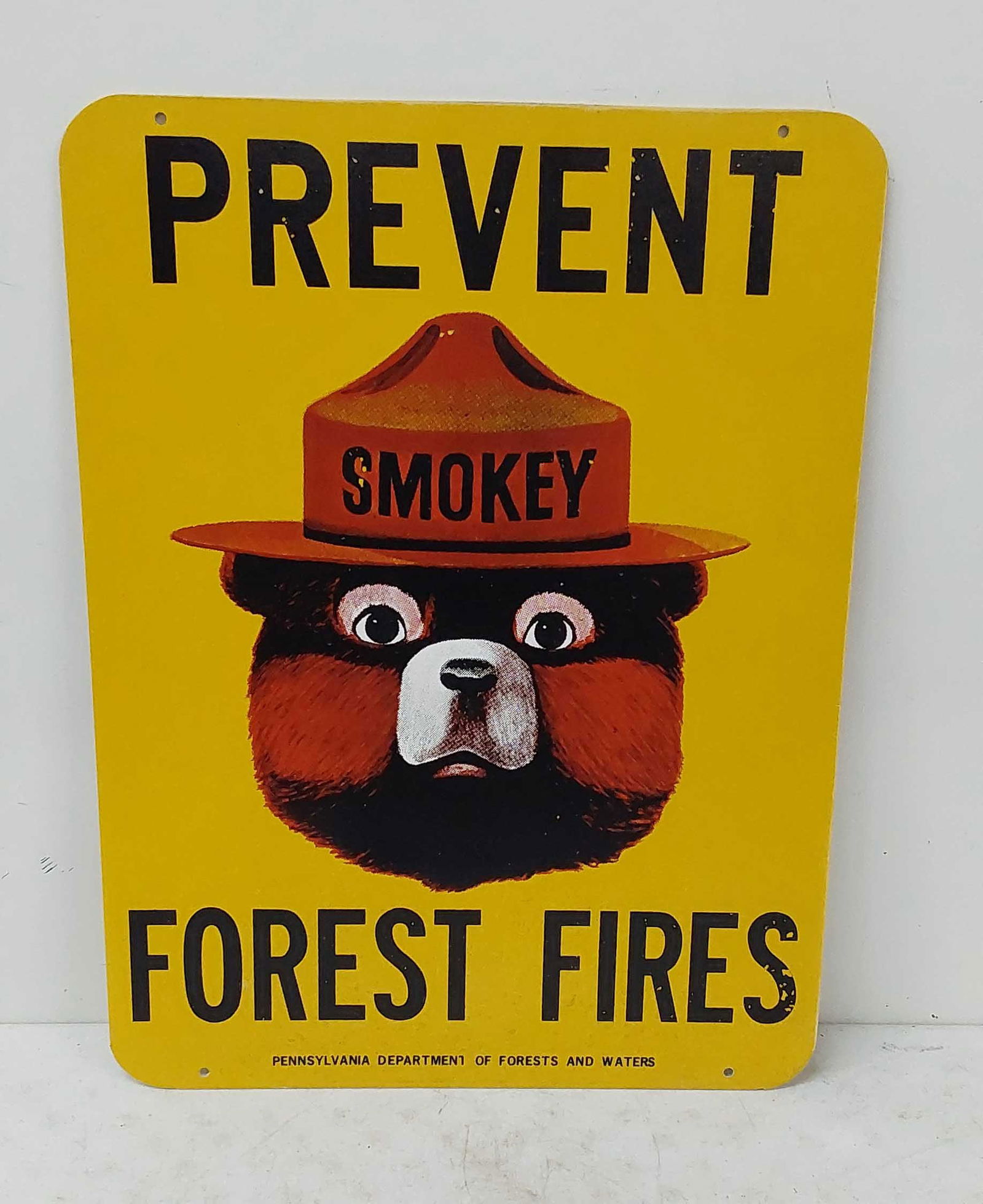 Prevent Forest Fires fiberglass sign (1 of 2)